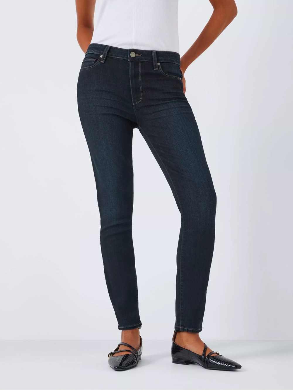 PAIGE Hoxton Ankle Skinny Jeans Rosalyn Dark Wash Size 27